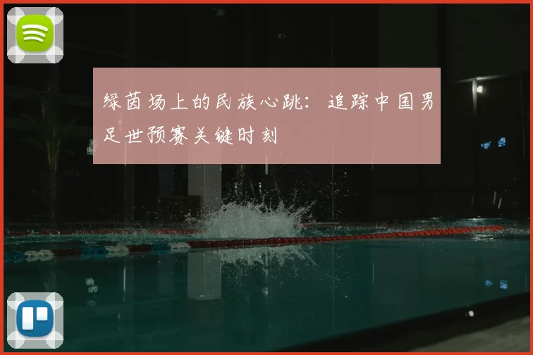 绿茵场上的民族心跳:追踪中国男足世预赛关键时刻