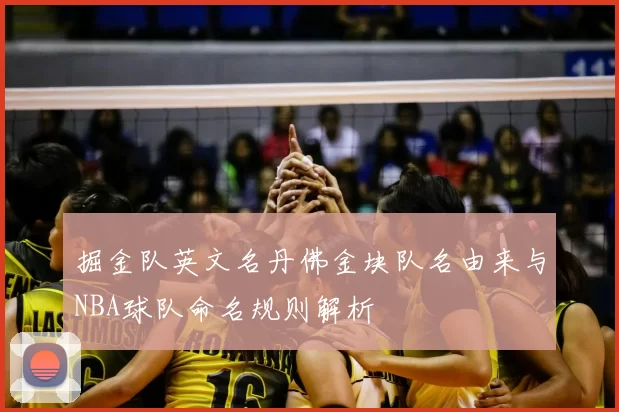 掘金队英文名丹佛金块队名由来与NBA球队命名规则解析