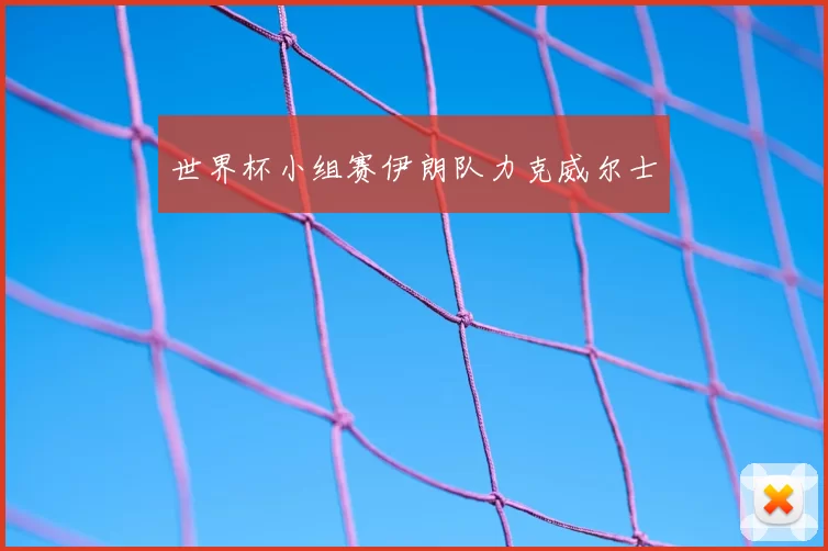 世界杯小组赛伊朗队力克威尔士